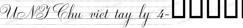 UNI Chu viet tay ly 4字体转换